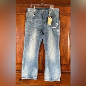 American Eagle Outfitters Men's Light Wash Straight Jeans